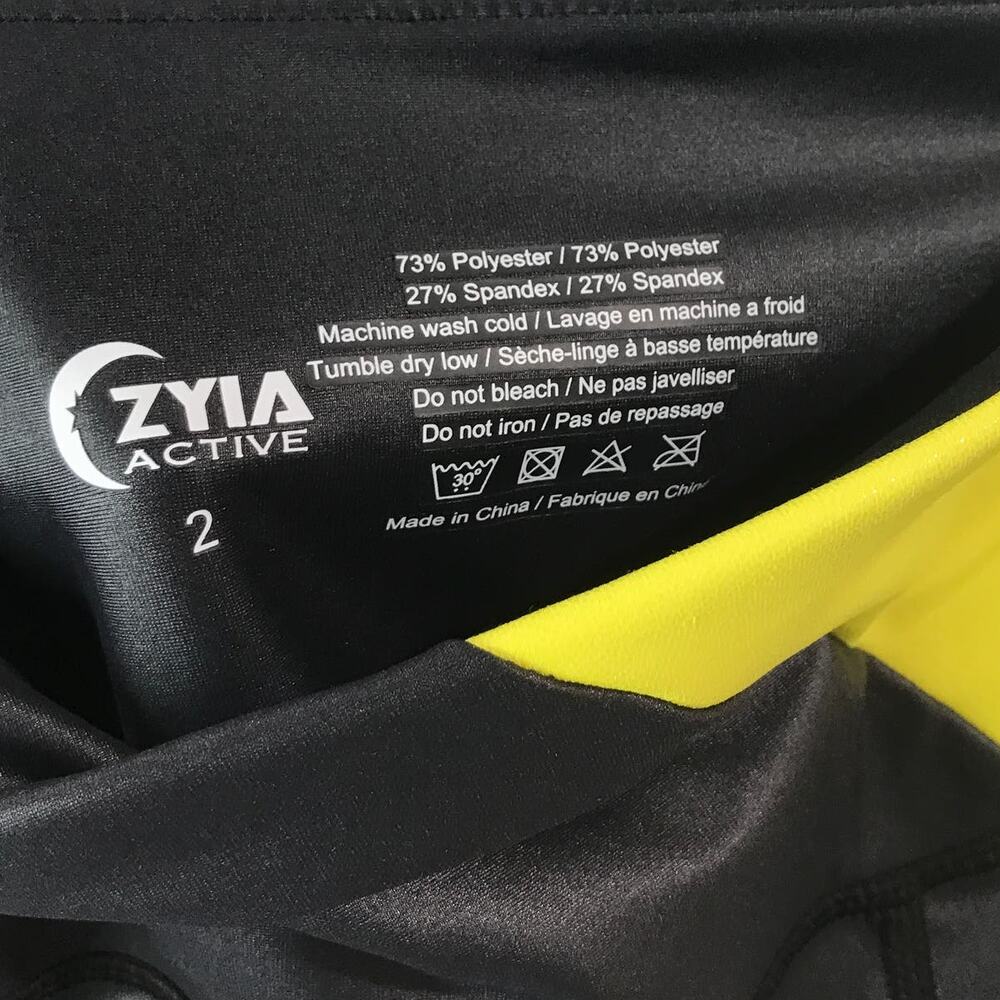 Zyia Active Neon Metallic Light n Tight Leggings - Picture 5 of 8